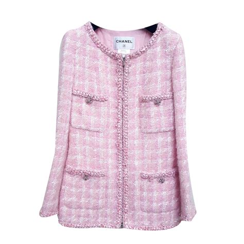 chanel pink coat